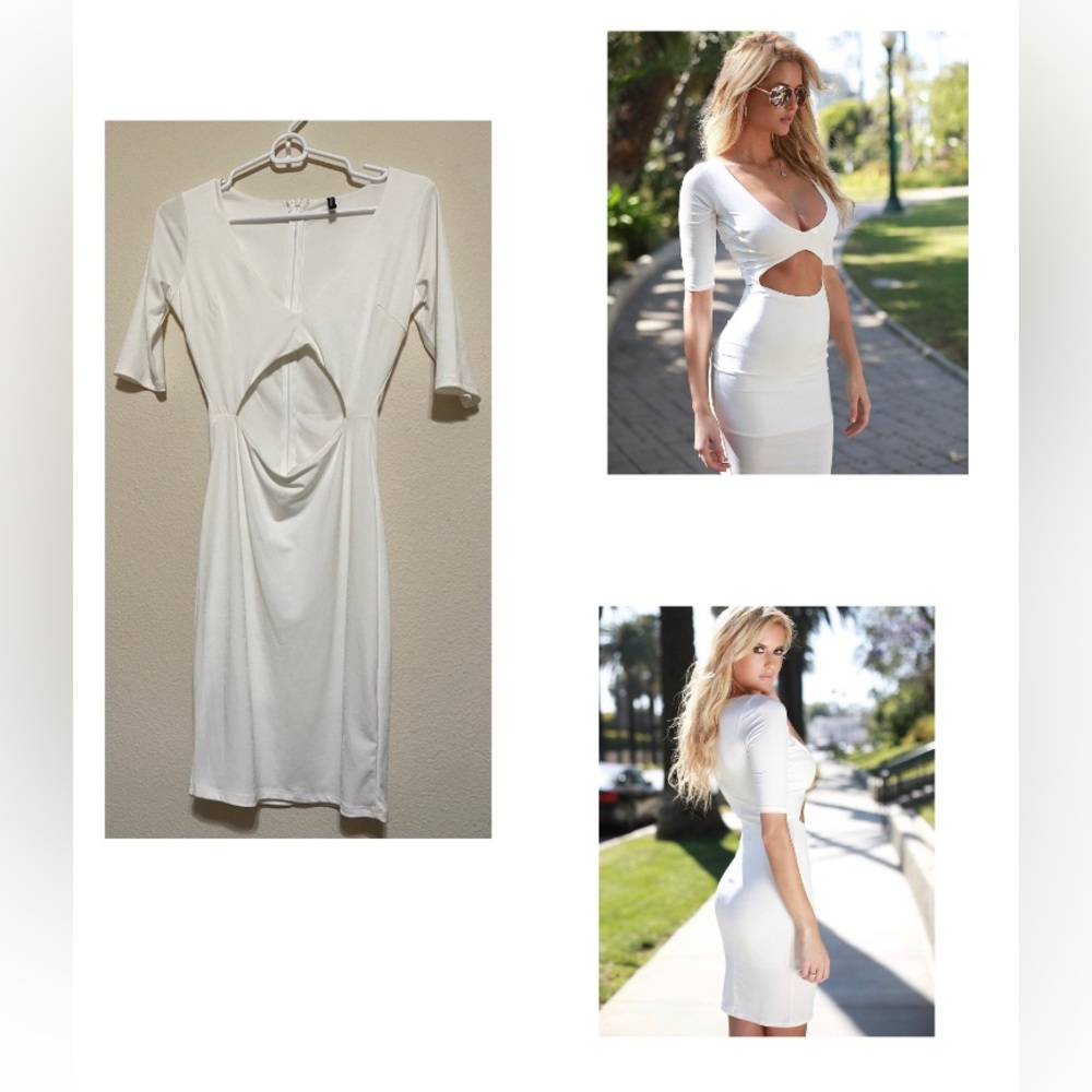 NWOT- Medium Blanc White Sexy Dress
